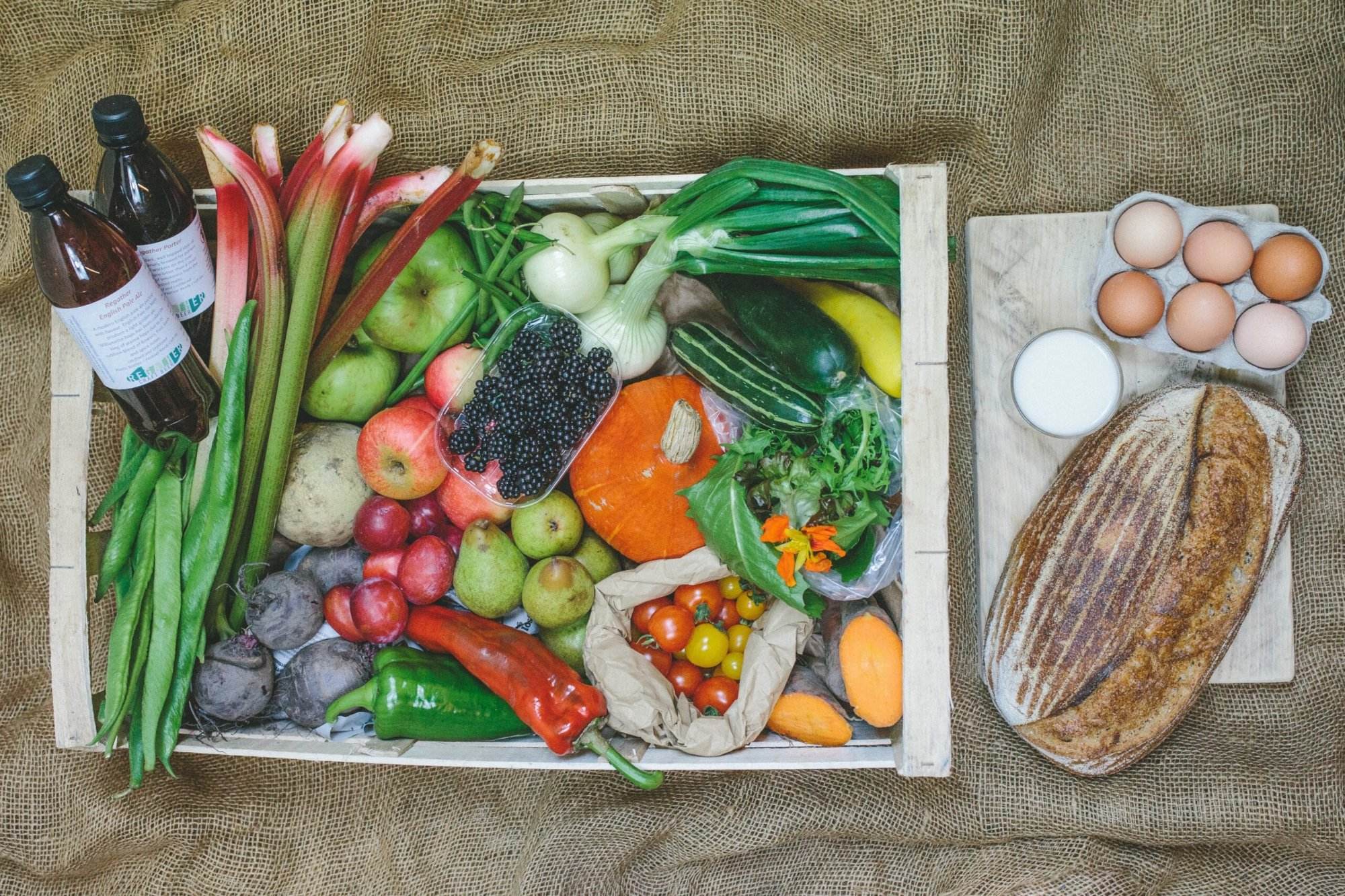 Our organic fruit and veg box scheme