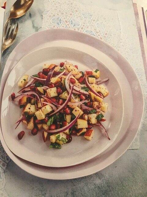 Apple, Sumac, Red Onion & Pomegranate Salad