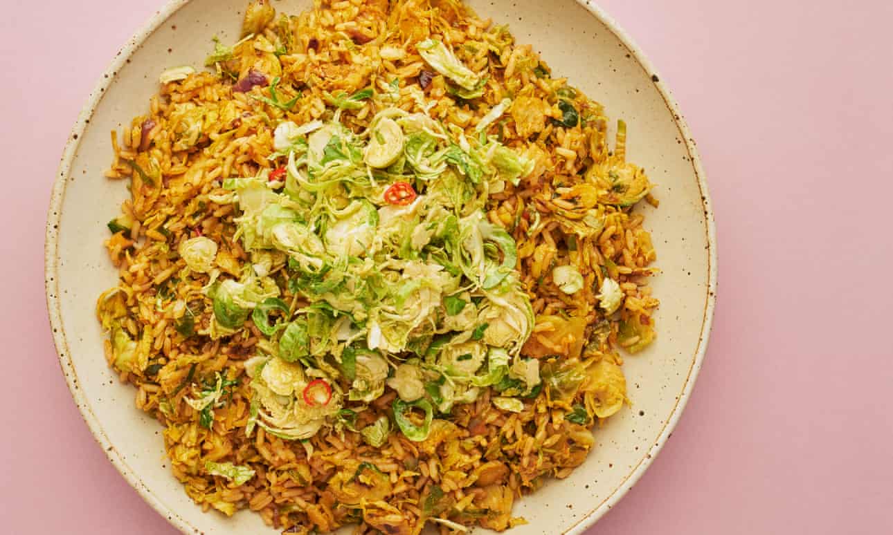 Brussels sprout nasi goreng