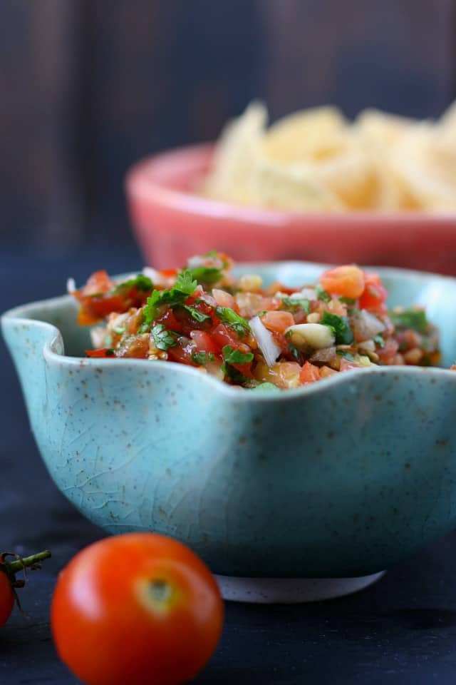 Cherry tomato salsa