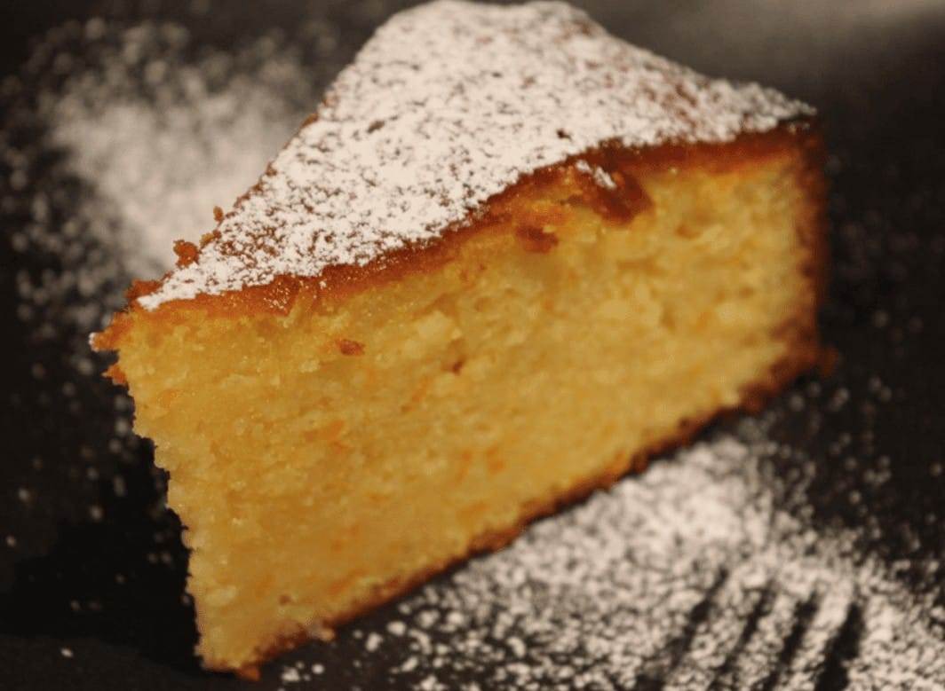 Kumquat and almond cake